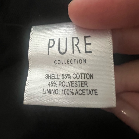 Pure Collection - structured long jacket with stripes design - Picture 8 of 11